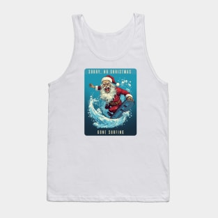 Santa Gone Surfing Tank Top